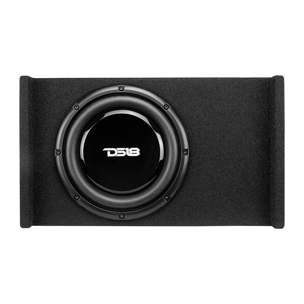 DS18 EN-DF10 - Carcasa de subwoofer de 10 Pulgadas, diseño Compacto y Sellado para Coche, Camiones, 600 W, Color Negro