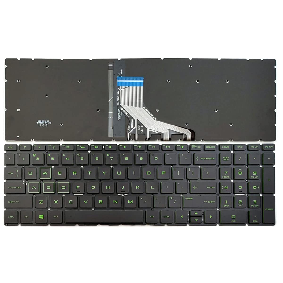 Teclado de Repuesto HP Pavilion Gaming 15-CX Negro Retroiluminado