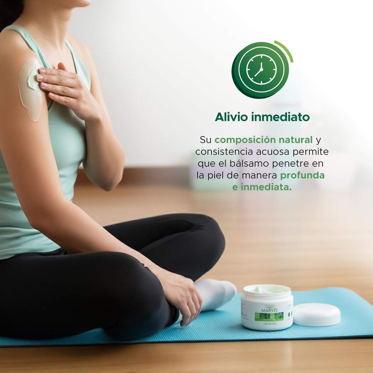 Green Marvel Bálsamo Herbal Corporal Natural de 120 gramos.