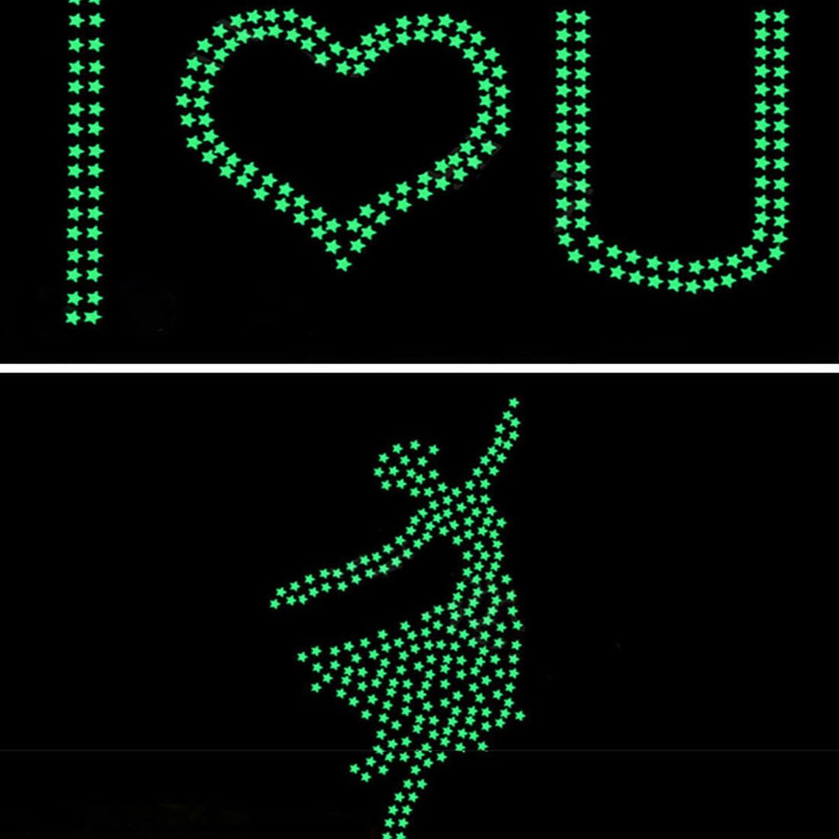 (Glow in dark stars) - 216 PCS Glow in Dark Stars and Moon, Glowing Stars for Ceiling and Wall Decals, for Kids Bedding Room or Party Birthday