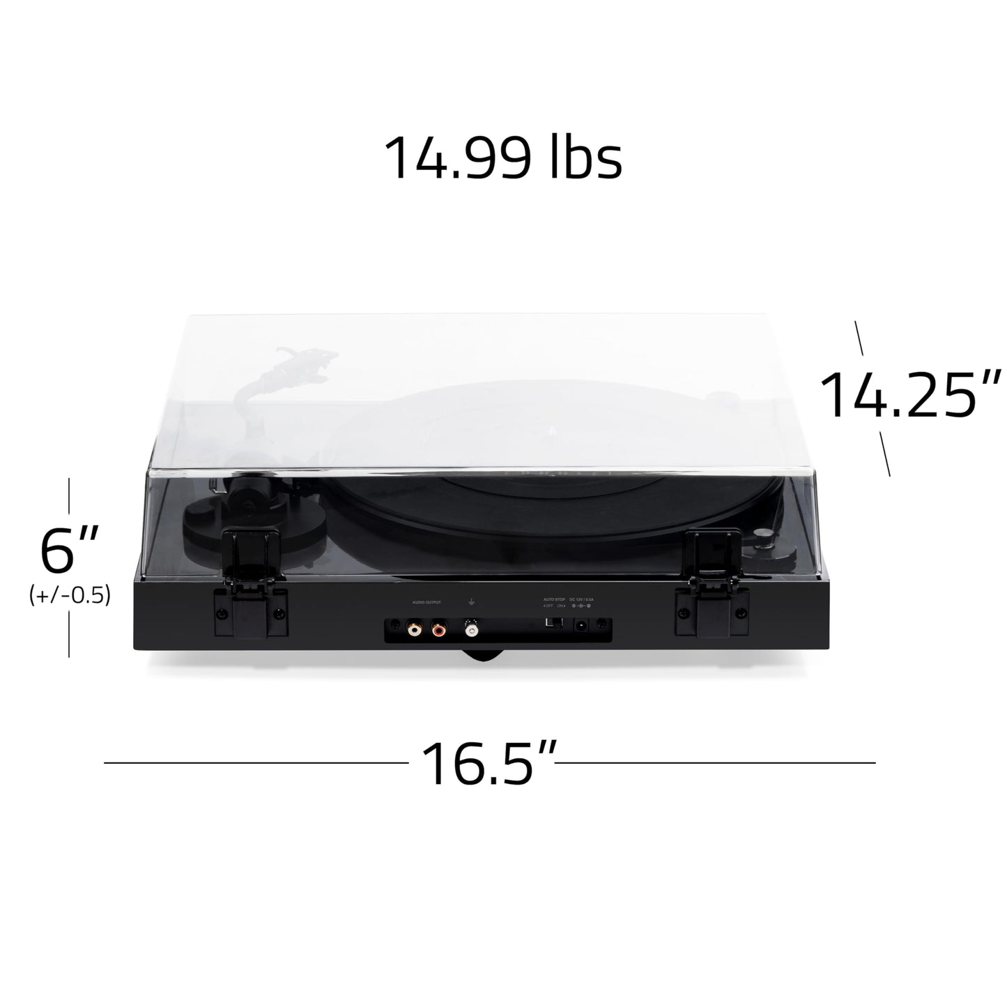 Fluance RT82 Reference High Fidelity Vinyl Turntable Record Player with Ortofon OM10 Cartridge, Speed Control Motor, Solid Wood Plinth, Vibration Isolation Feet - Piano Black