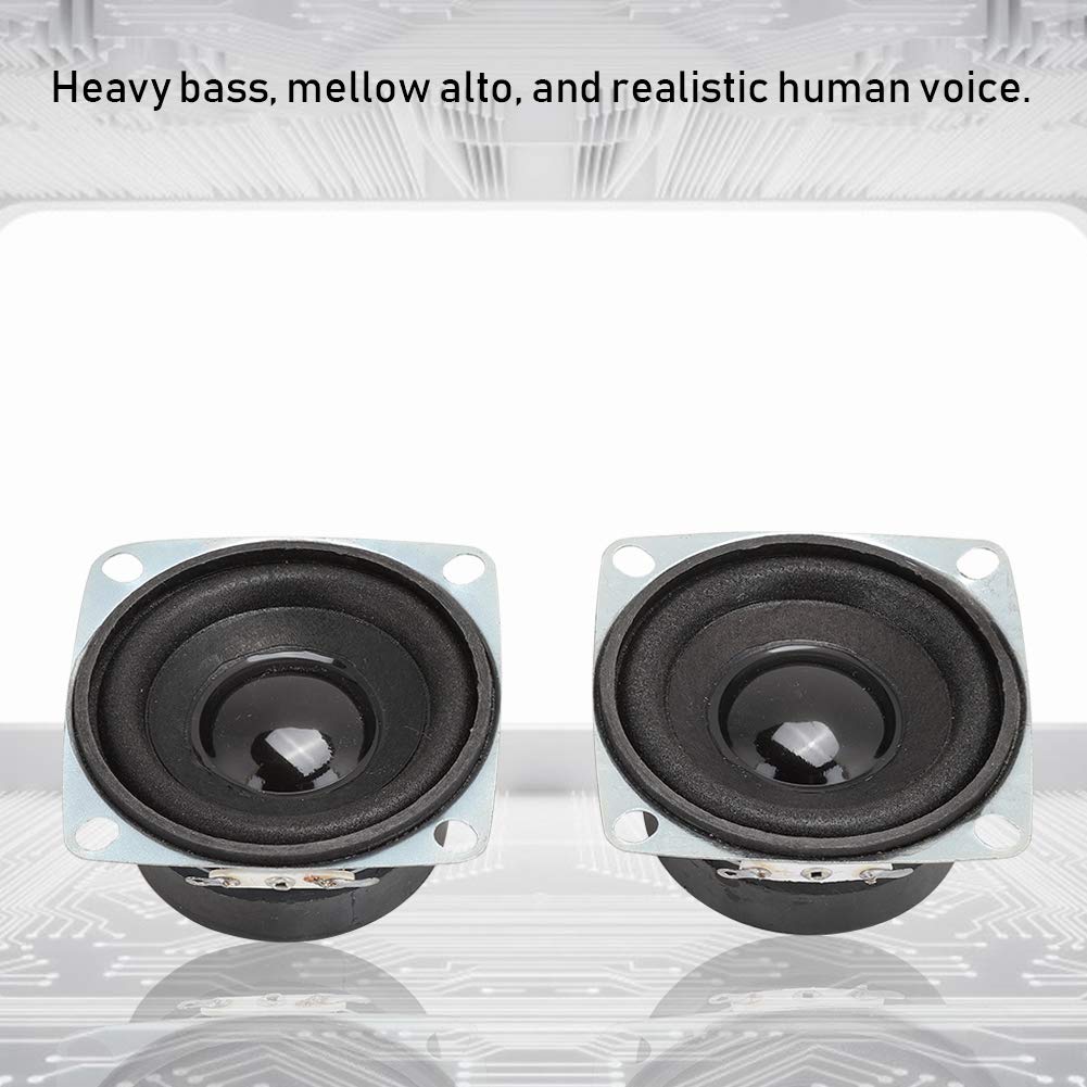 Bocinas Para Auto, 2 Piezas 2 Pulgadas 4Ω 3W Tweeters Para Auto Altoparlante Bluetooth con Bajo Potente Altavoz de Alta Sensibilidad con Bajo Potente