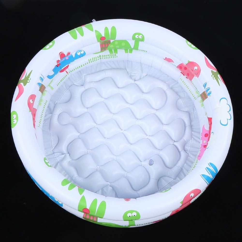 Airshi Piscina Mini de Dinosaurios para Niños, Impermeable, Redonda, Inflable de 60cm/23,6 Pulgadas para Bebés y Niños