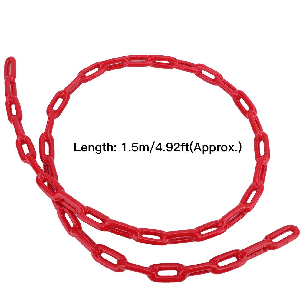 Alomejor Cadenas oscilantes Hierro Recubierto Cadena oscilante Cuerda Marco de Escalada Patio de la Yarda Cadena de eslabones oscilantes 1.5 M para Accesorio de Asiento Giratorio(26 * 22 * 3cm-Rojo)