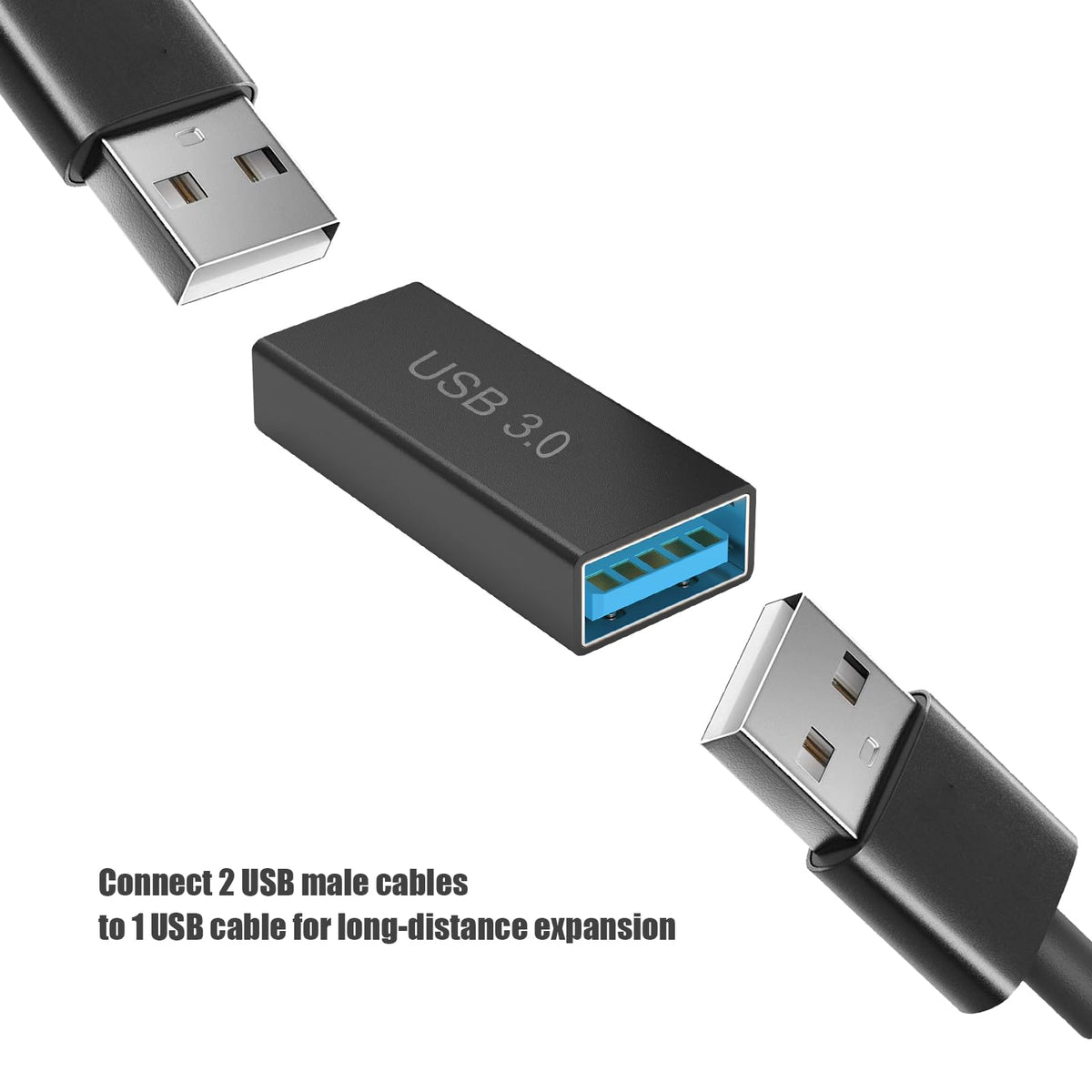 Adaptador USB Tipo A 3.0 Hembra a Hembra
