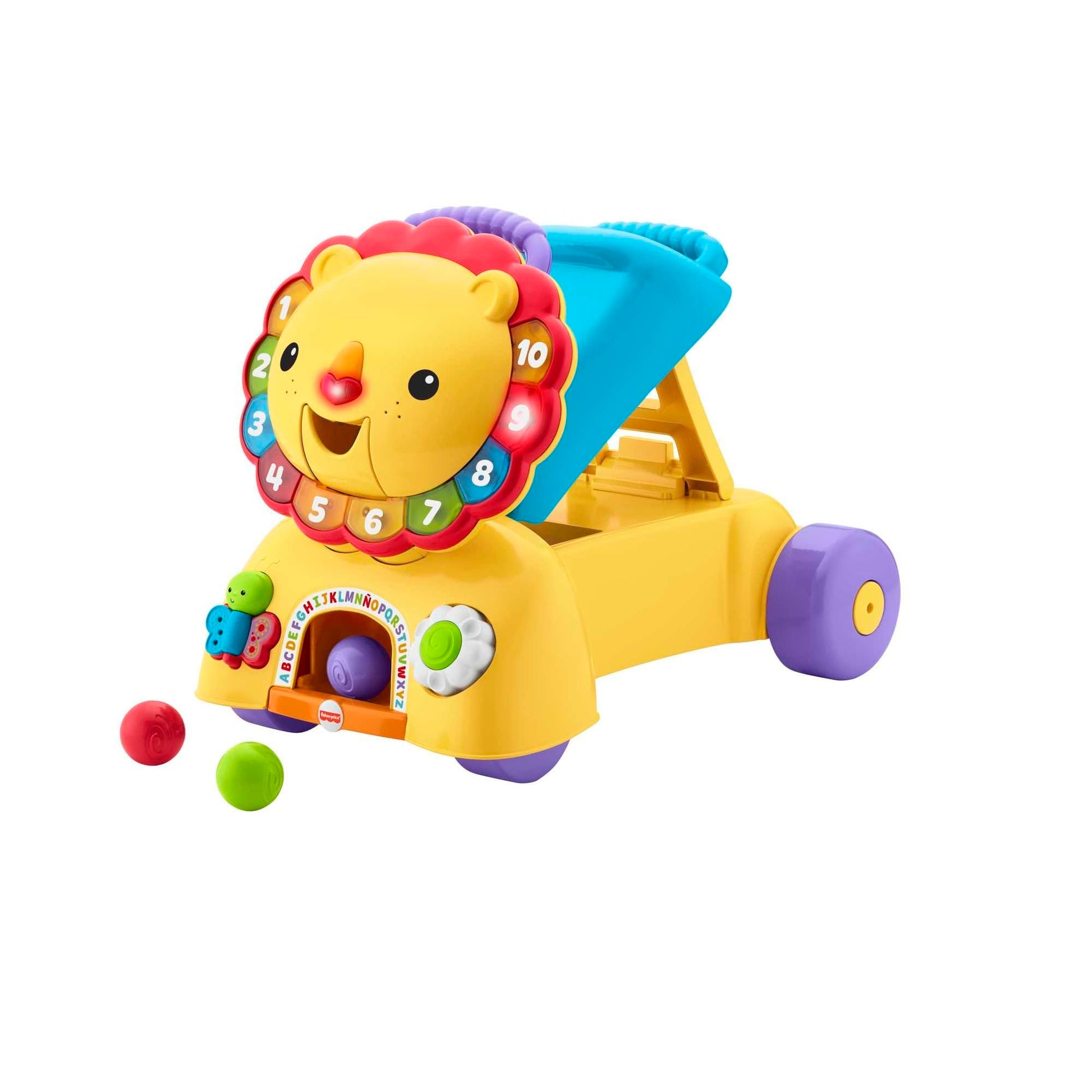Fisher-Price Andadera León Camina Conmigo 3 en 1 con Luces y Sonidos para Bebés de 6 Meses en Adelante