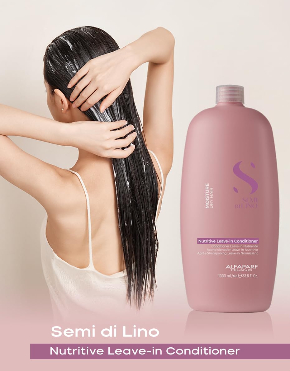 Alfaparf Milano Moisture Nutritive Leave-in Conditioner for Dry Hair - Salon Quality - Sulfate, Paraben, and Paraffin Free - Color Safe - Moisturizing Treatment - Professional Haircare