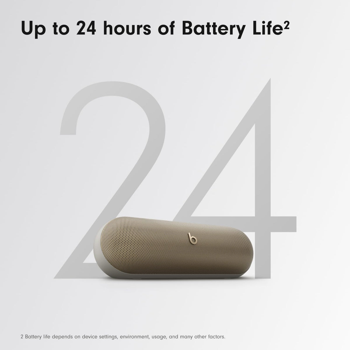 Altavoz Bluetooth Beats Pill Oro Campagne Resistente al Agua con Cargador Inalámbrico USB-C y Micrófono Integrado para Apple y Android Reacondicionado