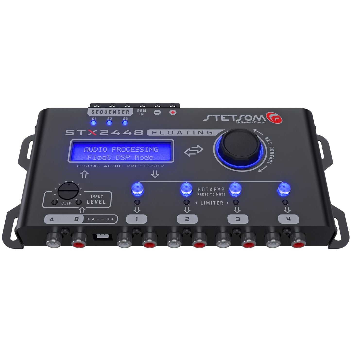 Stetsom STX2448 FLOATING Full Profesional DSP Procesador de Señal Digital PRO, Crossover & Ecualizador, Secuenciador Remoto