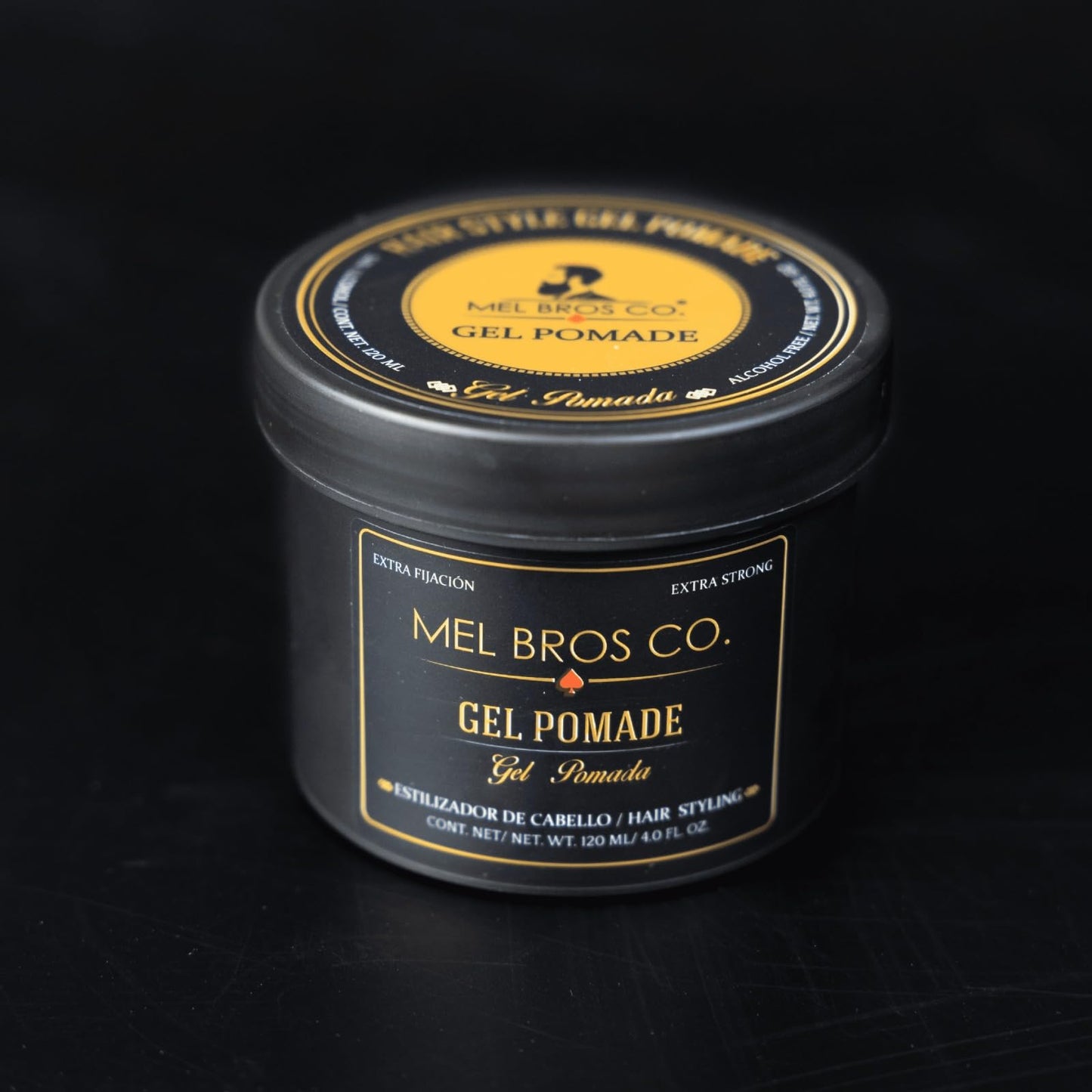 MEL BROS CO. - Gel Pomade 4oz/120ml - Estilizado de Cabello Acabado Natural