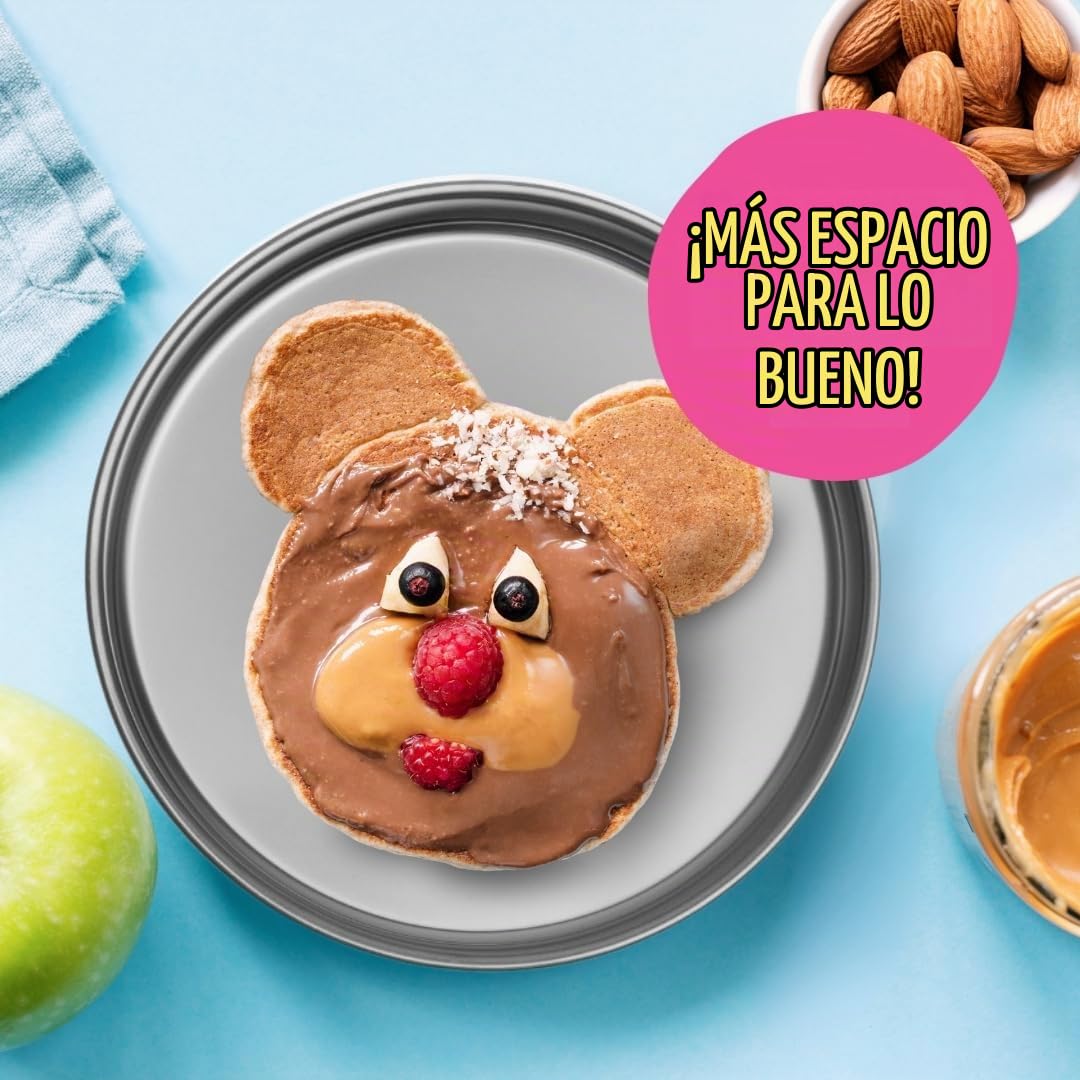 Elk and Friends - Placas de acero inoxidable + tapas para niños y niños