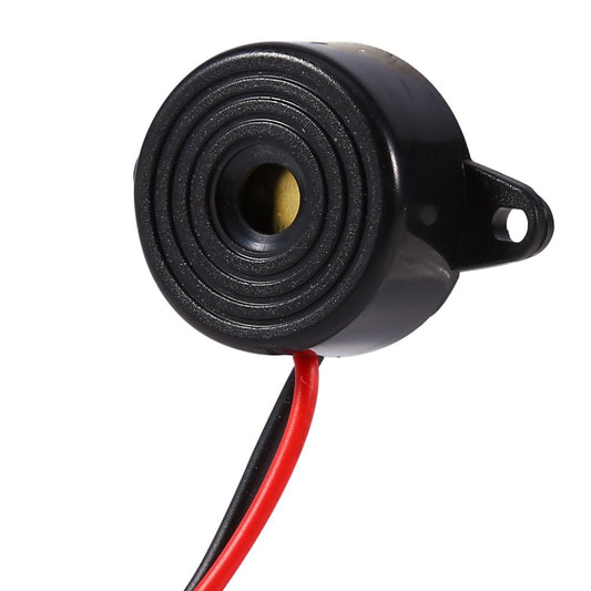 Hilitand Zumbador piezoeléctrico de la Alarma de 3-24V DC Tono electrónico del Reloj Alarma Continua Longitud de Cable de la Sirena 100m m
