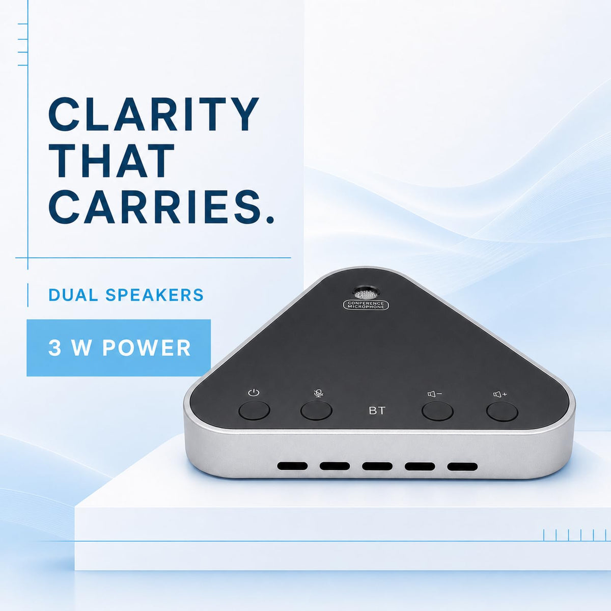 Altavoz para Conferencias AiooTisu Bluetooth 5.0 USB-C 360° Reducción de Ruido AI para Reuniones