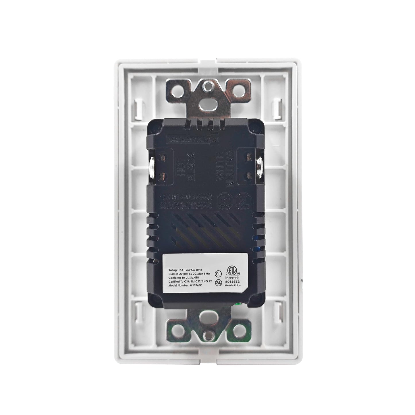 KELEK Contacto Duplex con Salida USB-A y USB-C (Blanco)