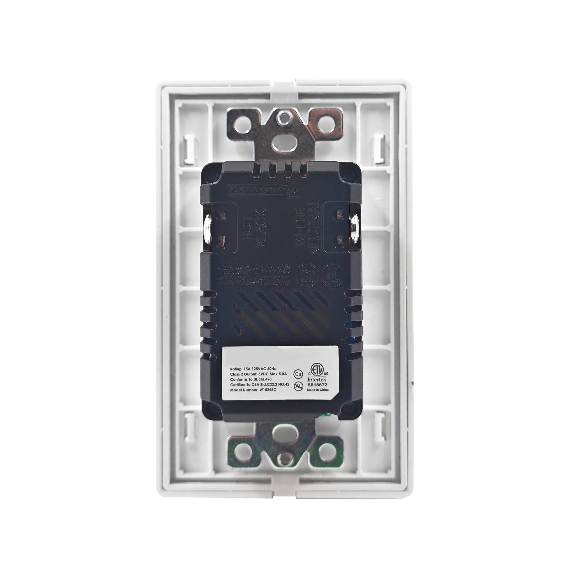 KELEK Contacto Duplex con Salida USB-A y USB-C (Blanco)