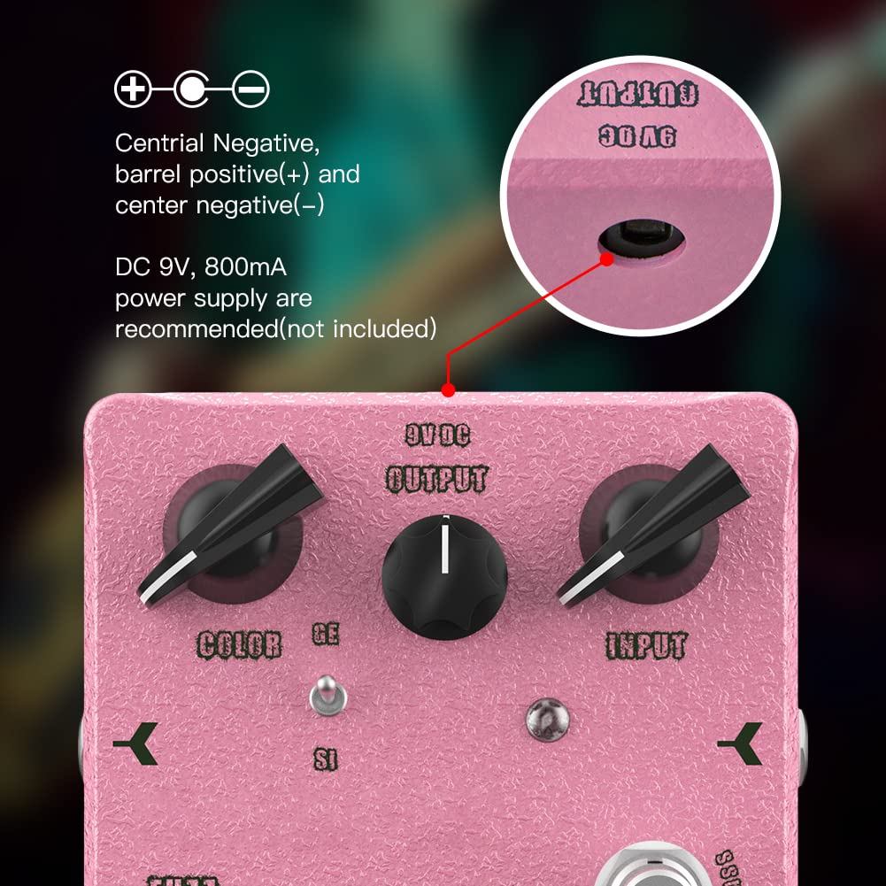 Pedal de Fuzz JOYO Dr.J Series D56 Clásico y Moderno para Efecto de Guitarra Eléctrica Edición de Alta Gama