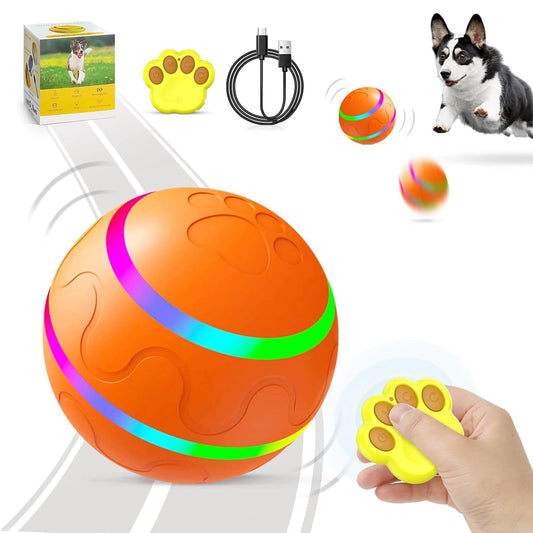 Pelota Interactiva para Perros y Gatos con Luz LED, Recargable por USB, Resistente a Mordeduras e Impermeable