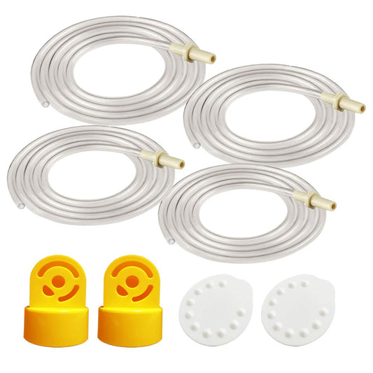 Tubería de Repuesto Maymom Compatible con Medela Transparente con Válvulas y Membranas