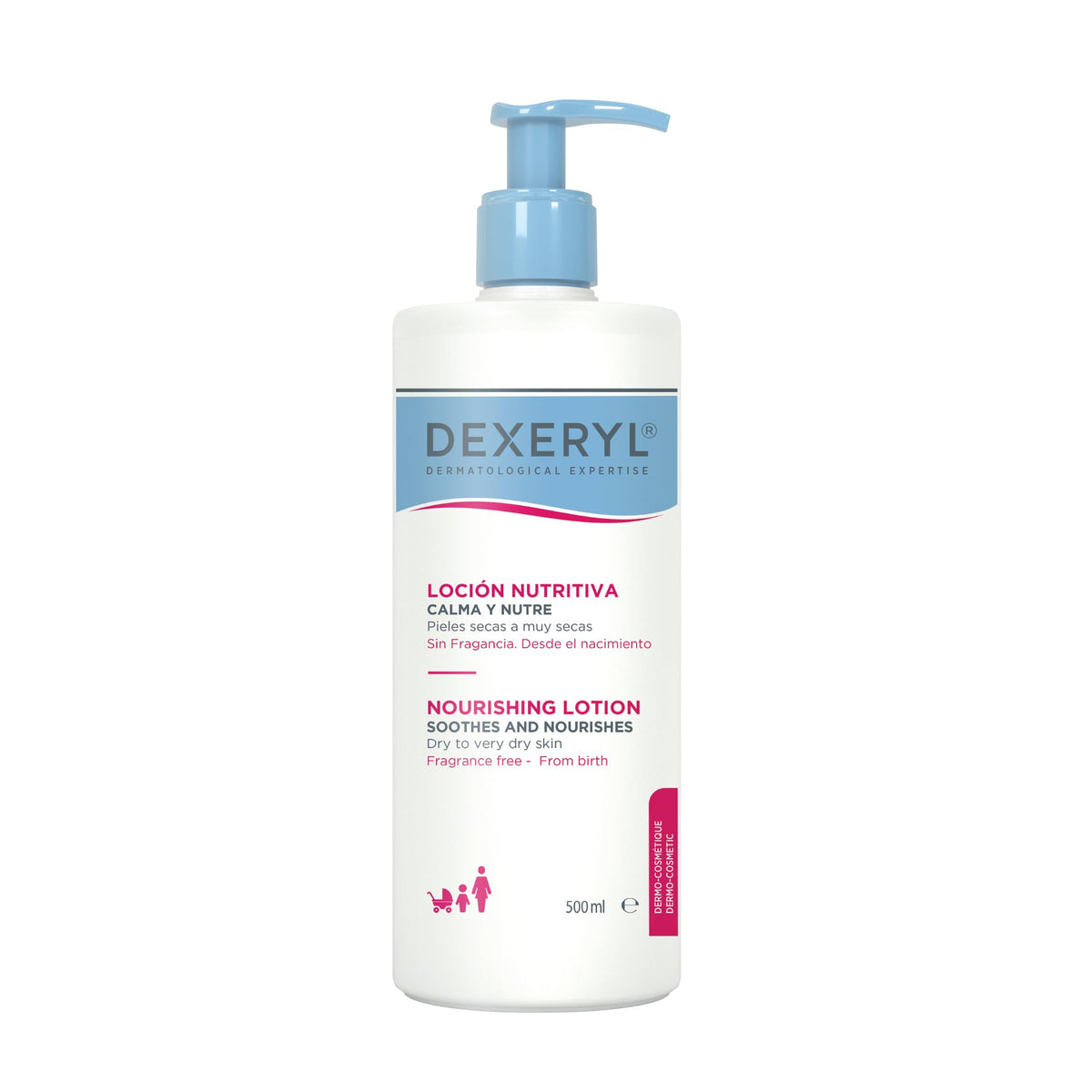 Dexeryl Loción Hidratante Nutritiva Piel Seca y Muy Seca Nutre 24h 500ml