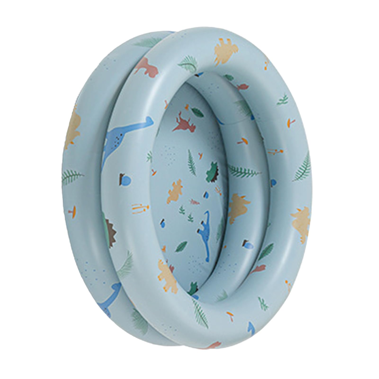 Piscina Inflable Espesada Estilo Retro Dinosaurio Azul para Bebés