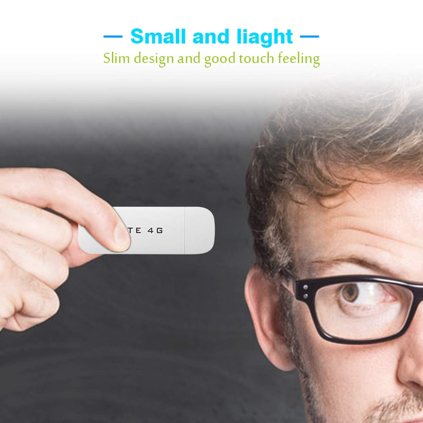 Enrutador Inalámbrico Zopsc Blanco 4G LTE USB WiFi Portátil con Ranura para SIM