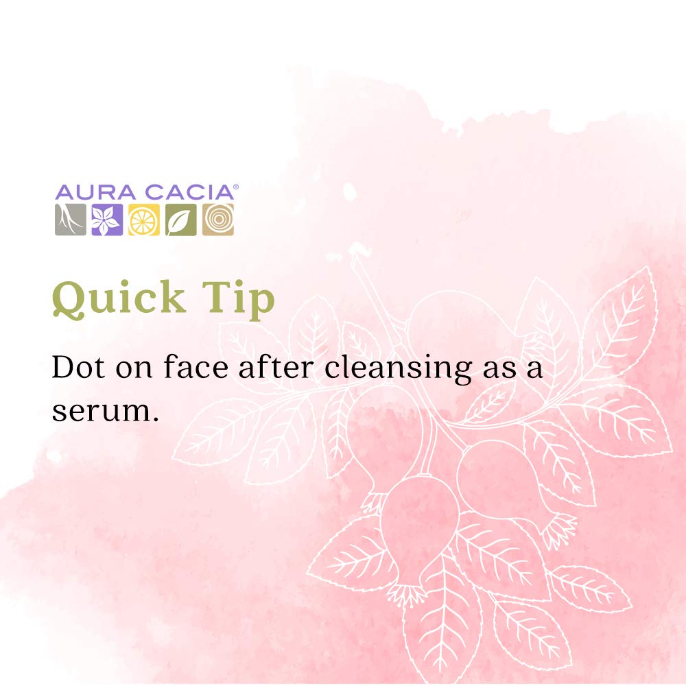 Aura Cacia Organic Natural Skin Care, Restoring Rosehip Oil with Vitamin E, 1 Fluid Ounce