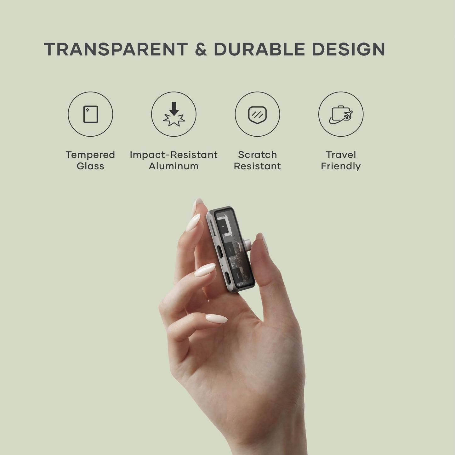 Hub USB-C SATECHI Plata con HDMI 4K y Carga 100W para iPad, MacBook, Switch OLED y Más
