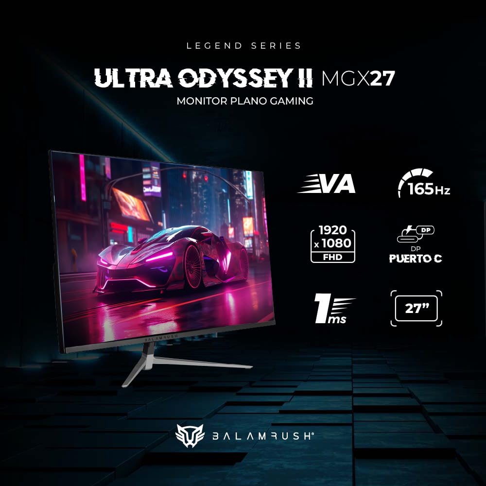 Monitor Gamer Odyssey II Negro VA Ultra 165Hz 1ms 27 Pulgadas