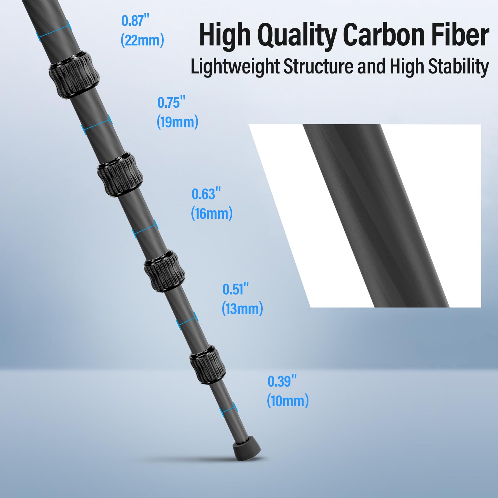Trípode SIRUI Fibra de Carbono 52 Pulgadas con Cabeza de Bola y Placa para Arca