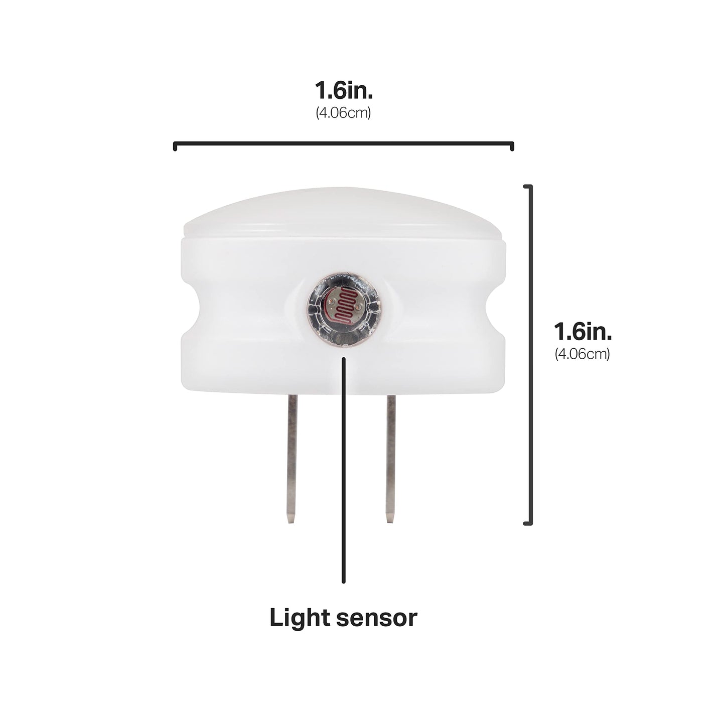 Mini Luz Nocturna LED Blanco Cálido con Sensor de Atardecer a Amanecer