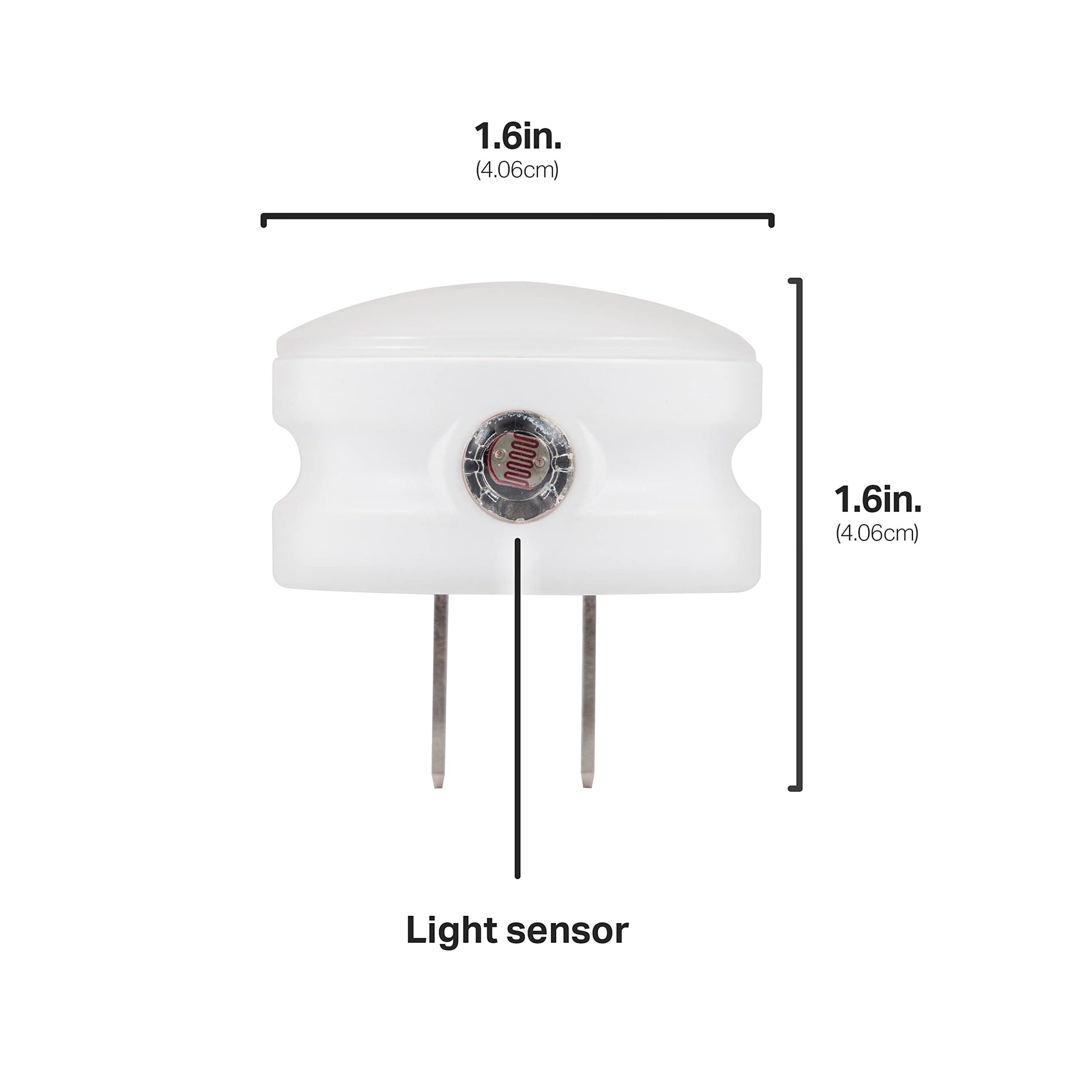 Mini Luz Nocturna LED Blanco Cálido con Sensor de Atardecer a Amanecer