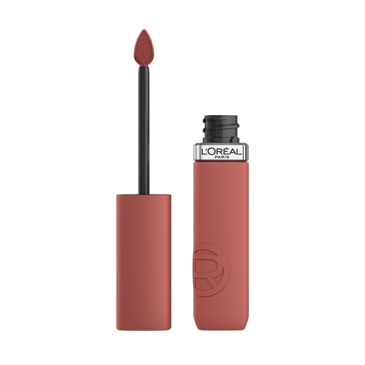 L'Oréal Paris, Infallible Matte Resistance Nudes, Labial Líquido Mate Larga Duración 16hr, Color Intenso con Ácido Hialurónico, Tono Worth It Medium 635, 5ml