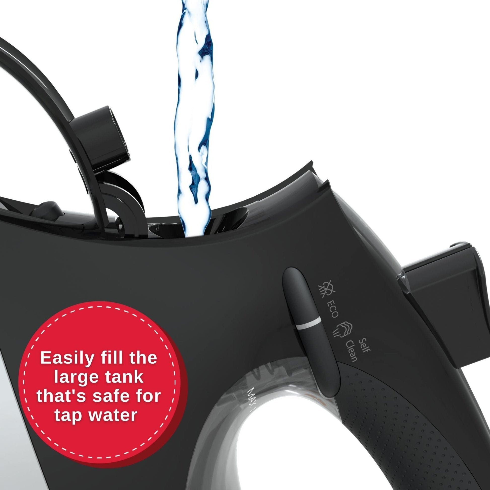 Plancha de Vapor SINGER Negro SteamCraft Plus 2.0 con Tecnología OnPoint para Mujer