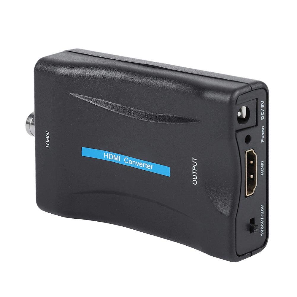 Zerone BNC to HDMI Converter Display HD 1080P/720P Video Adapter Surveillance Monitor for PS2, PS3, PSP, Wii,