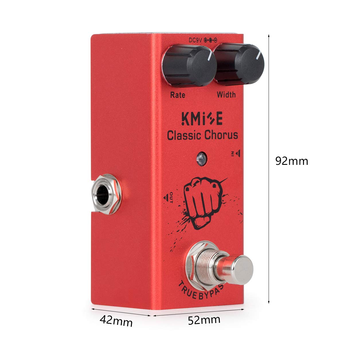 lotmusic Pedal de efectos de guitarra eléctrica Mini tipo único DC 9V True Bypass (Classic Chorus)
