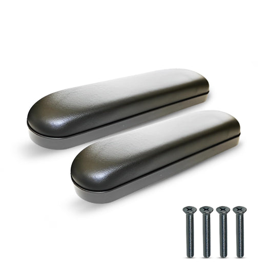 Healthline - Reposabrazos acolchados para silla de ruedas, almohadillas universales de repuesto negras, 14 pies de longitud completa (2)