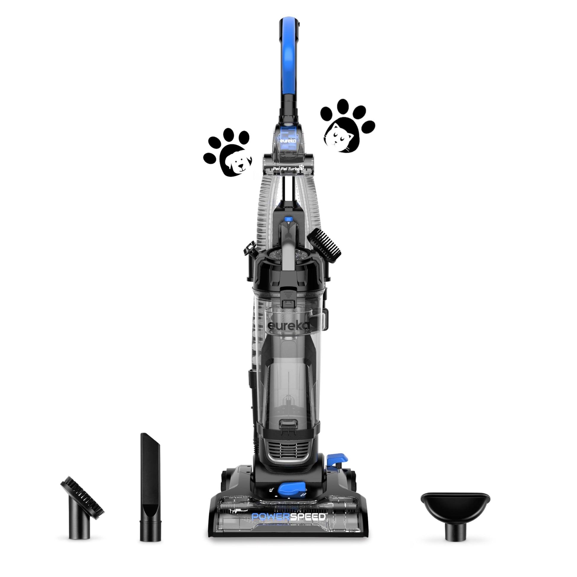 Aspiradora Vertical Eureka Pet Turbo Negra PowerSpeed