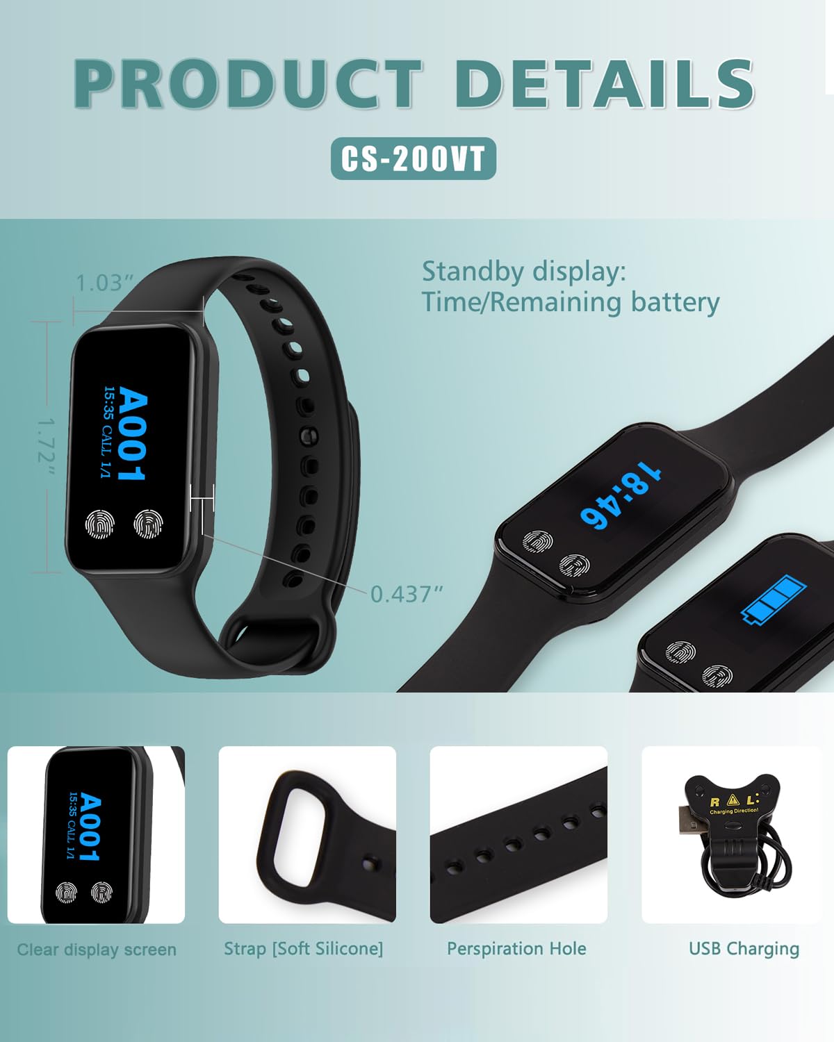 WNKRUN Sistema inalámbrico de llamadas de restaurante con 1 buscador de reloj impermeable y 10 botones de llamada con llave de cancelación