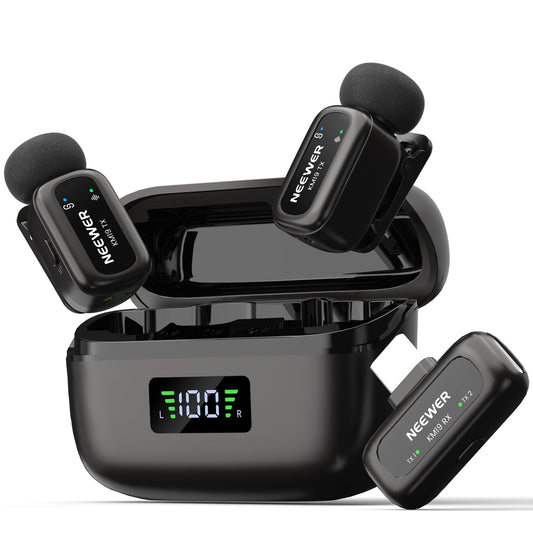 Micrófono Mini NEEWER KM19 Negro Compatible con iPhone 18 Pro/Pro MAX 17 16
