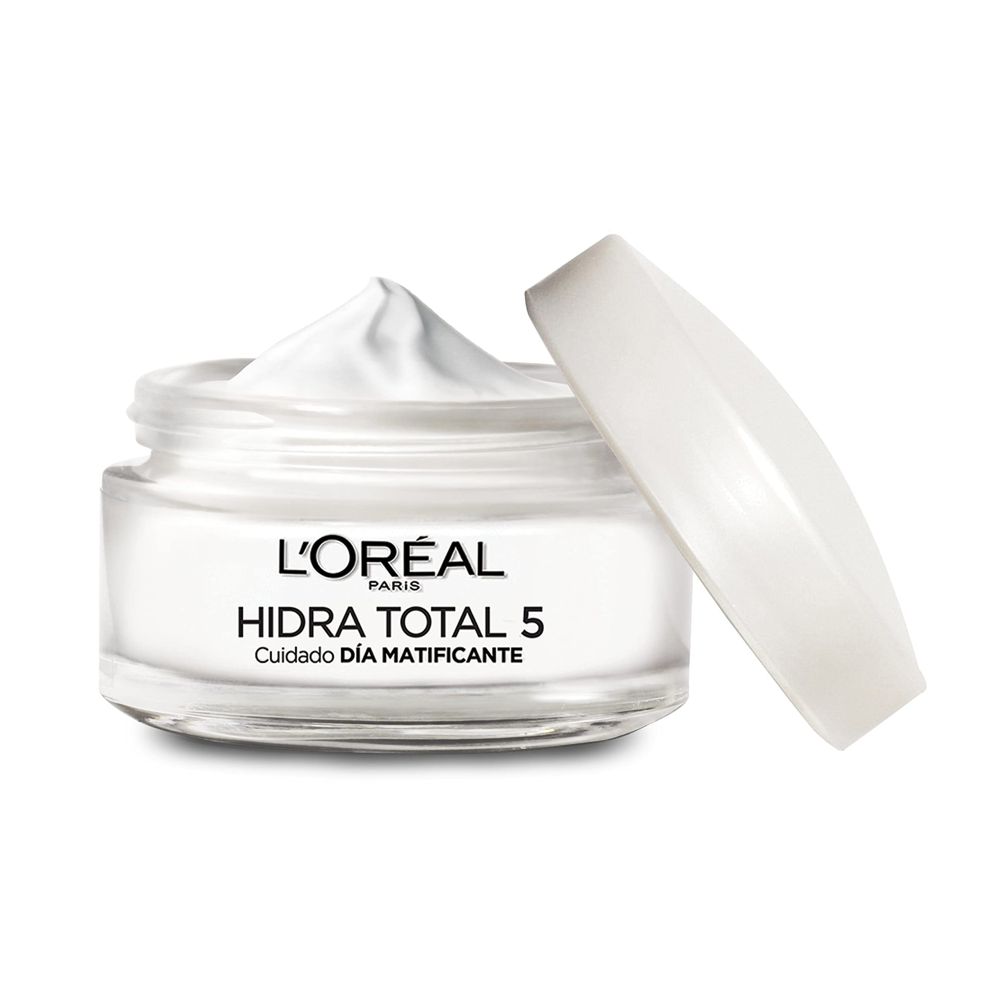 L'Oréal Paris Protector Solar Diario Anti-Brillo FPS50+ UV Defender, 40ml + Crema Hidratante, Piel Mixta Hidra Total5, 50 ml