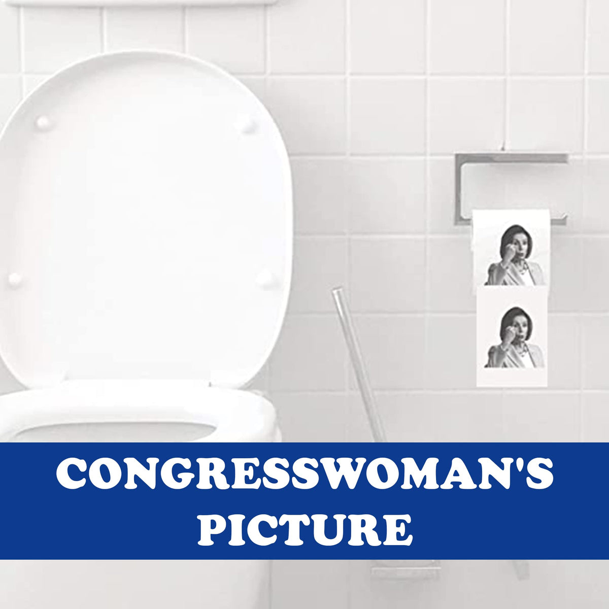 Rollo de Papel Higiénico Novedad Nancy Pelosi Divertido para Demócratas y Republicanos Paquete de 2 Unidades