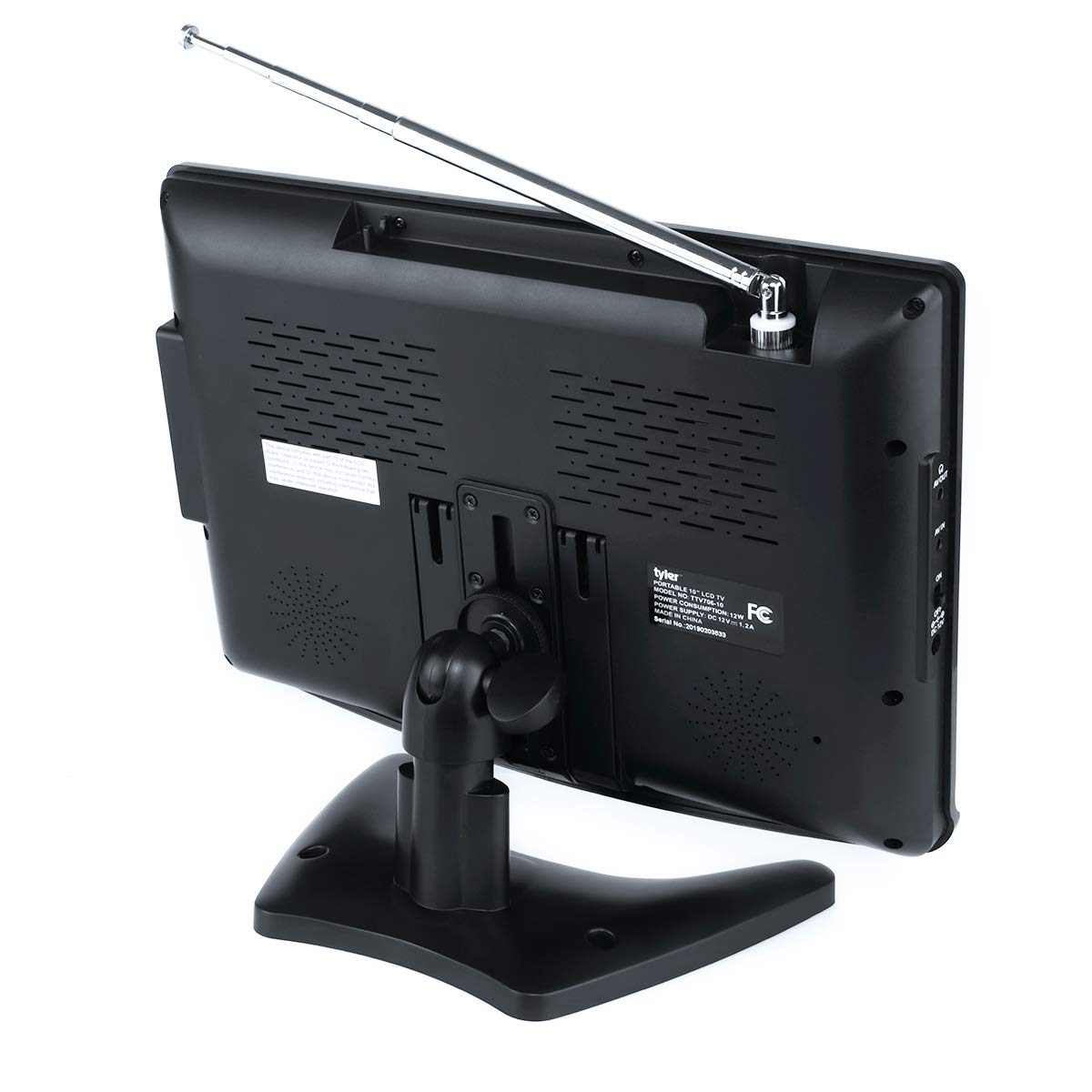 Televisor Portátil Tyler 1080P LCD con Pantalla Ancha y Antenas Desmontables