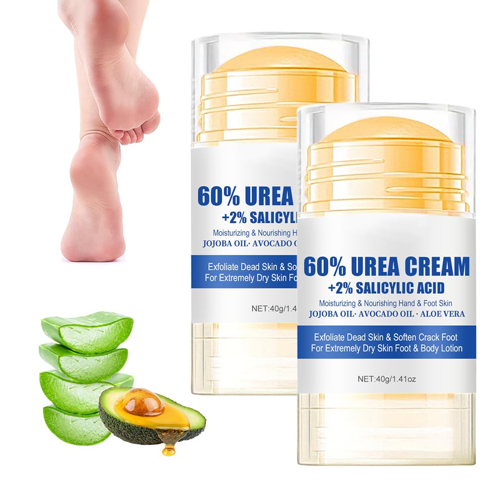 Crema Hidratante para Pies, Repara e Hidrata los Pies Secos y Agrietados, Exfoliating Moisturizing Foot Ointment, 40 ml (2)