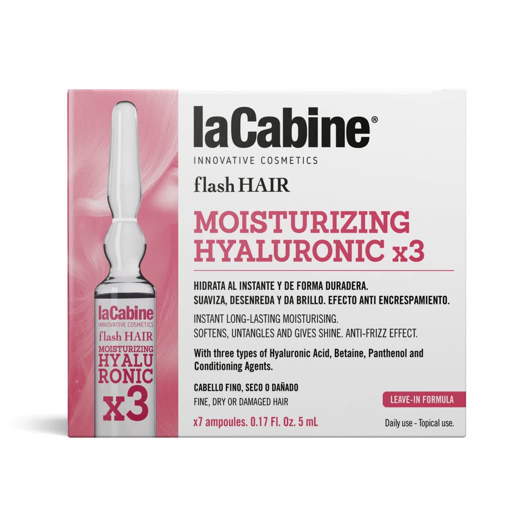 Ampolletas Capilares Lacabine Hyalironic Flash Hair Moisturizing X3 7 X 5Ml
