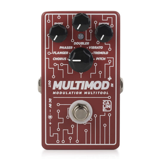 Caline CP-506 Multimod - Modulación multiherramienta pedal de efecto guitarra 7 modos de coro Flanger Phaser Dubler Vibrato Trémolo Pitch