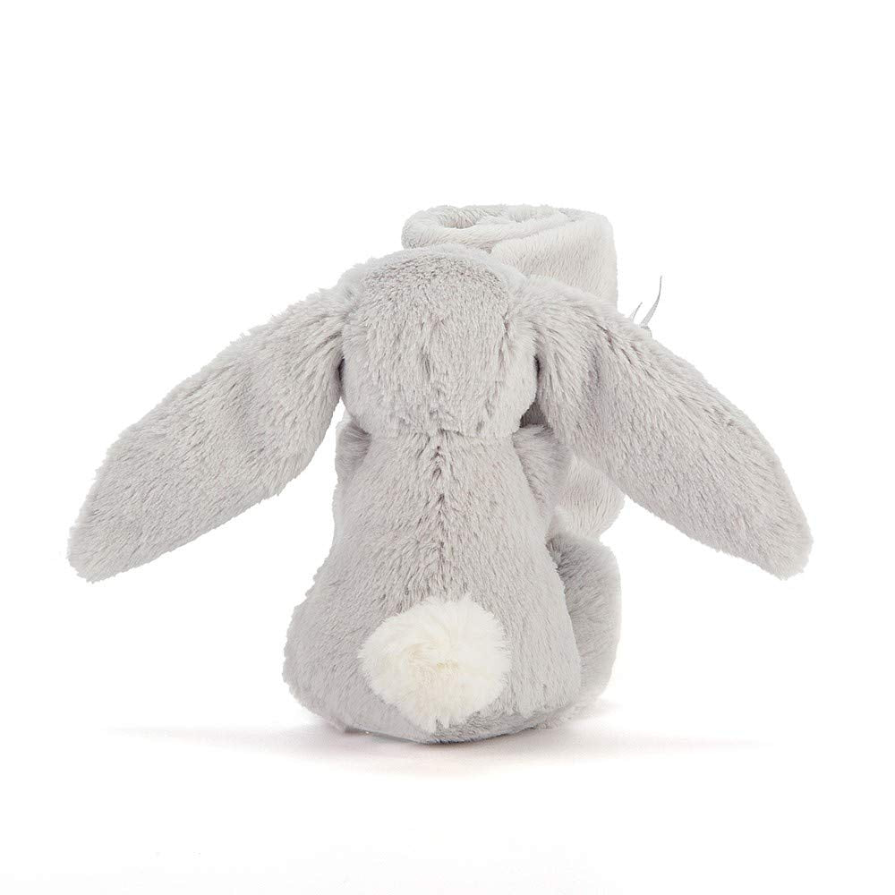 Jellycat Bashful - Chupete de Conejito Gris, 13.5 Pulgadas, Manta de Seguridad y Amor para bebés, Regalo para bebé