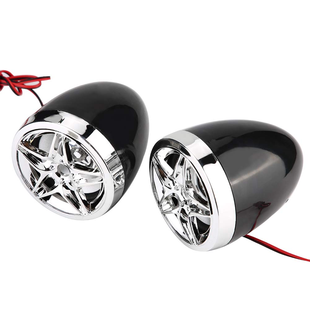 Radio Moto,Altavoces Estéreo De Motocicleta, Impermeable Moto BT Reproductor De Mp3 De Altavoces Estéreo De O Portador De Tarjeta USB TF De Altavoces Estéreo De O