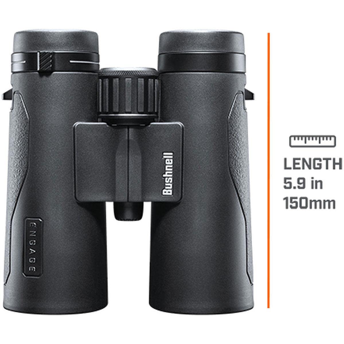 Bushnell Engage - Prismáticos de 10 x 42 mm, IPX7 Impermeables y Ligeros para Cazar, Viajar y Acampar en Color Negro