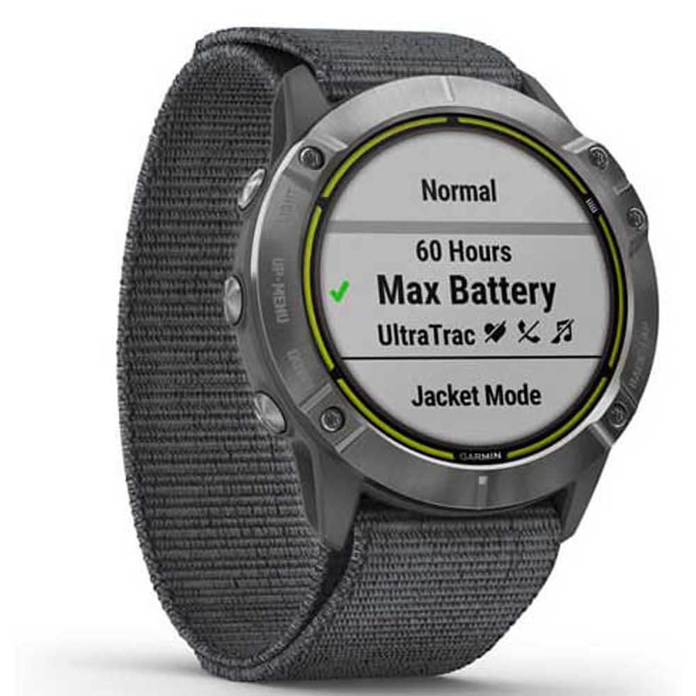 Garmin, Enduro Acero con Banda Nailon Gris
