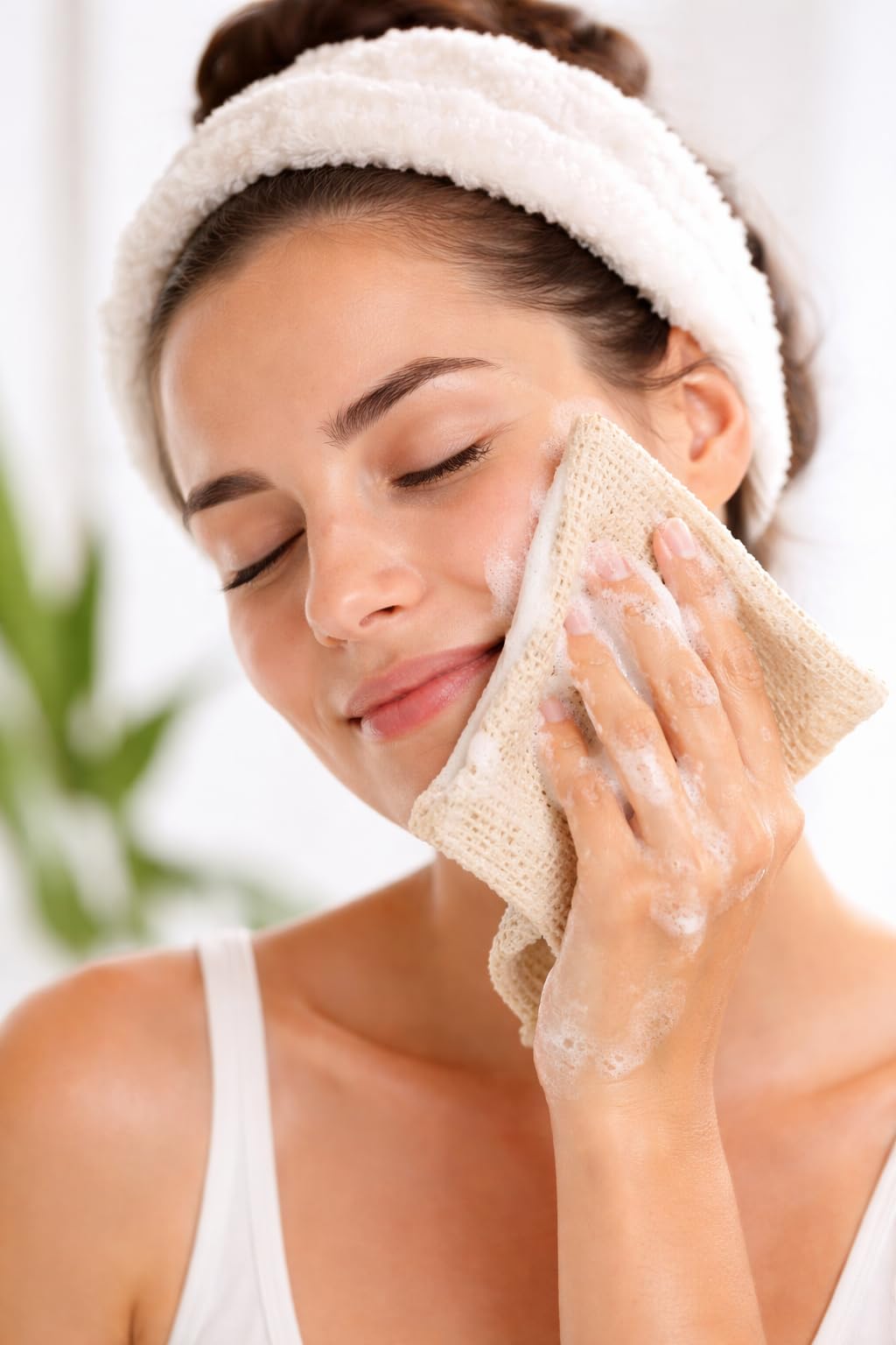 URBLUX - Paño exfoliante de cáñamo (paquete de 3), paño exfoliante corporal de doble cara, paño exfoliante natural para cara y cuerpo, alternativa de esponja de baño, secado rápido, 12 x 12 pulgadas
